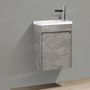 Тумба с раковиной BelBagno Stile Moderno Pietra Mini 40 R Stucco Cemento